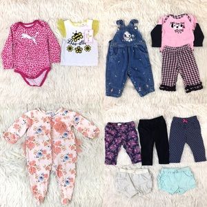 Baby girl clothes bundle lot size 6-9 months